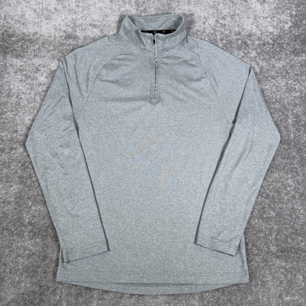 Legend Shirt Men's Small Gray 1/4 Zip‎ Lightweight Performance Long Sleeve